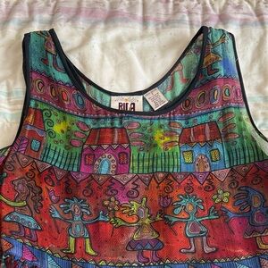 Bila Multicolor Sleeveless Midi Dress